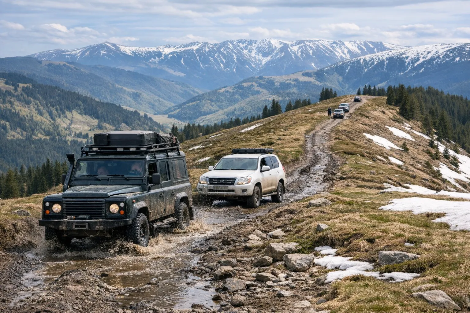 Rumunia 4x4 - wiosenny trawers Karpat bez asfaltu