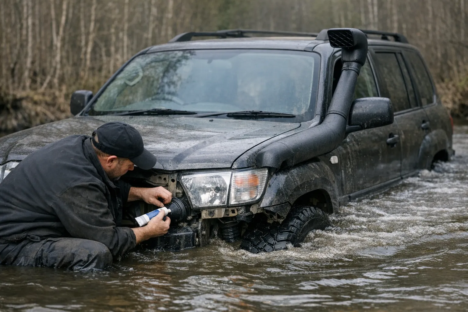 Snorkel i uszczelnianie napędu - jak przygotować terenówkę na głęboką wodę
